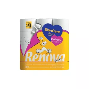 Papier toilette SkinCare Purissimo 3v 200f. 11.5x9.5cm.